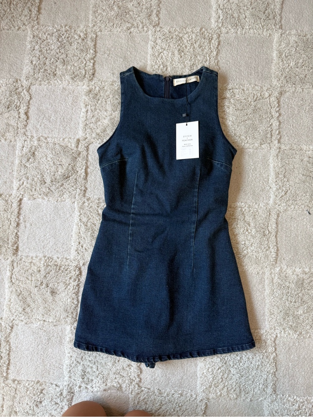 Sleeveless Navy Mini Dress by